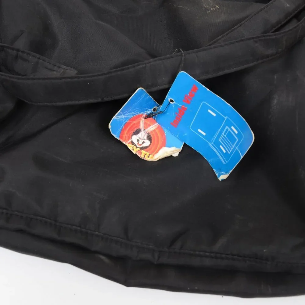 NWT Vintage 90s Tweety Bird Black Messenger Crossbody Bag Shopper School Laptop